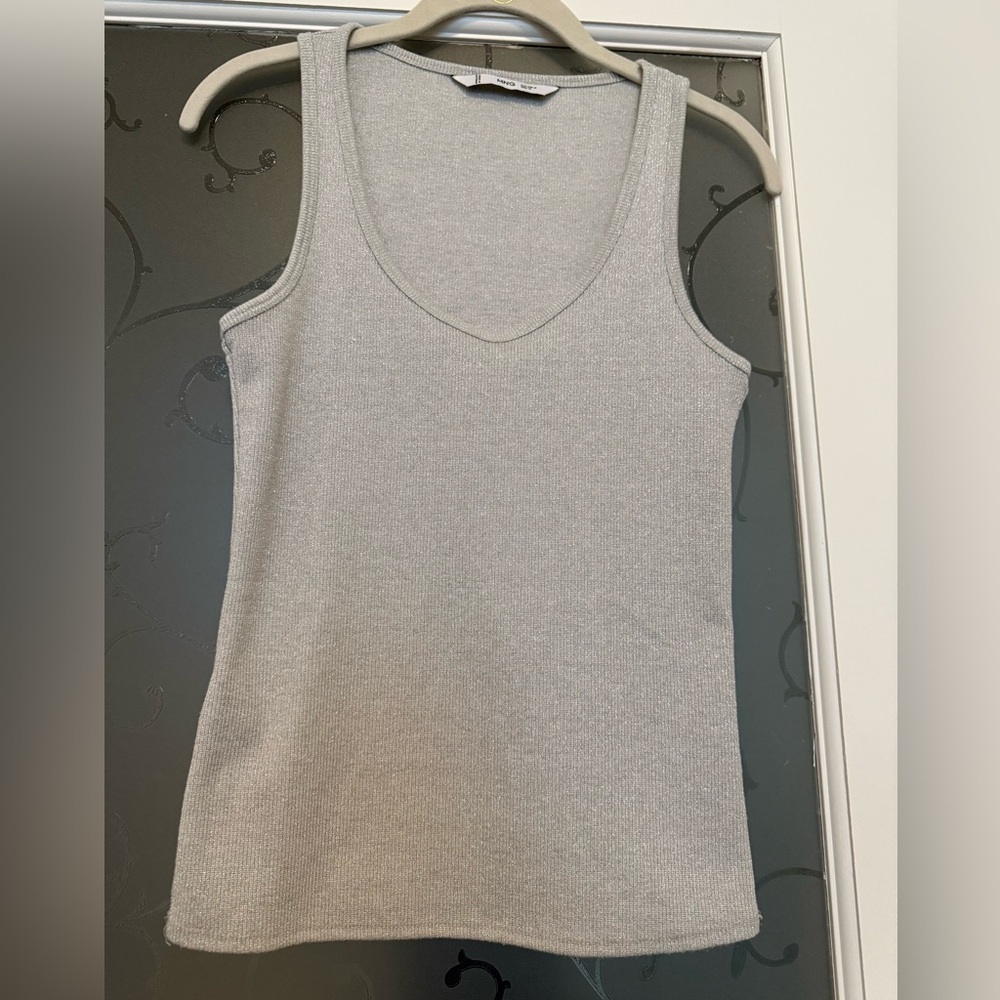 Mango Light metallic Gray Women's Tank Top